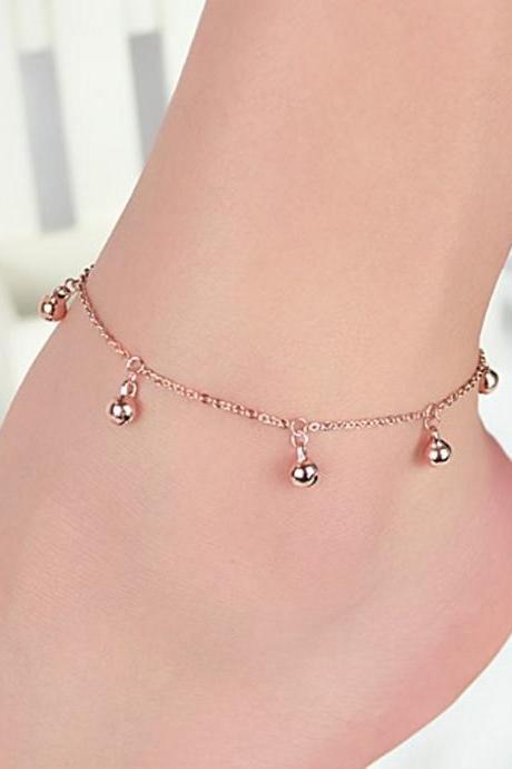 Lovely Fashion Simple Bell Anklets