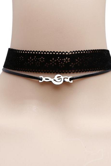Choker Neck With Electroplated Stainless Steel Necklace