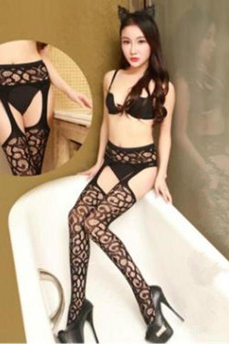 Socks &amp;amp;amp; Hosiery Sexy Lingerie Exotic Apparel Lingerie Hot Women Sexy Underwear Open Crotch Body Stockings Hose Intimates