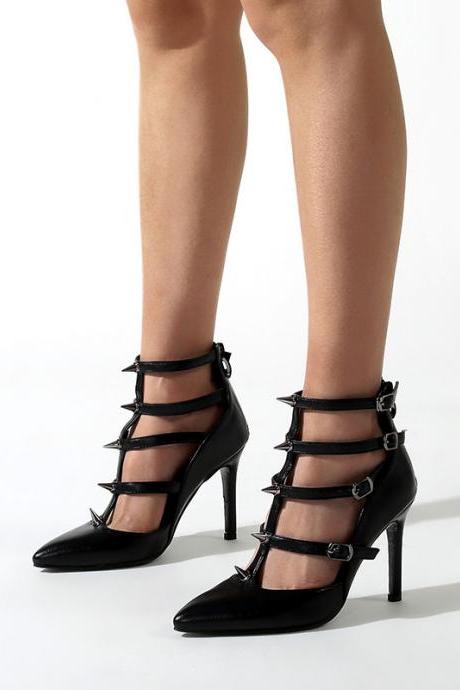 Pointed rivet stiletto Shoes
