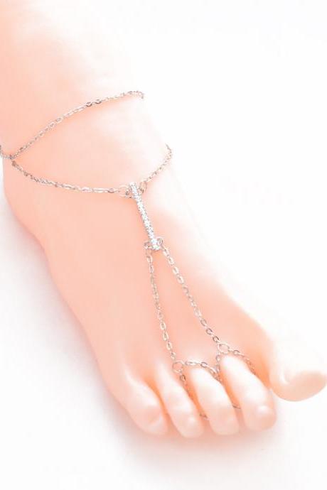 Gothic simple jewelry full of fashion Choker chain-Silvery
