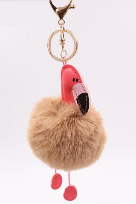 Handmade,diy,birthday Gift,festival Gift,rabbit Hair Ball Key Chain,cute Rabbit Plush Pendant,fur Bag Pendant