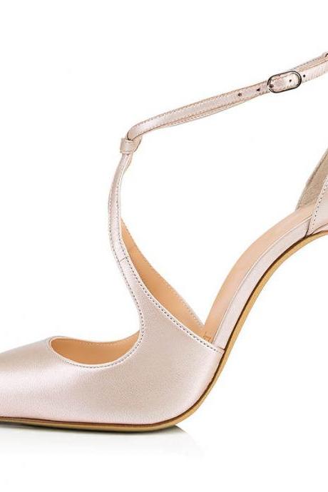 Pointed Stiletto Buckle Shoes