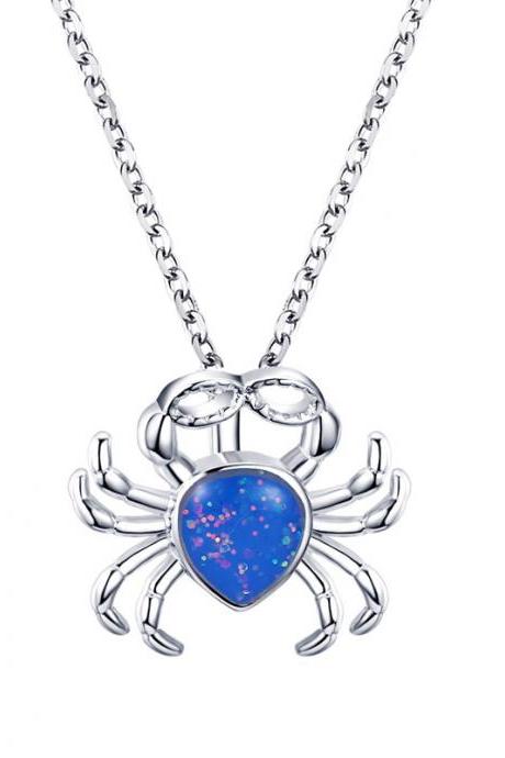 Blue crab Necklace
