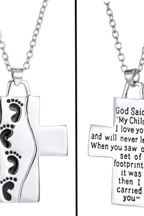 Mother's Day Mom Printed Foot Necklace
