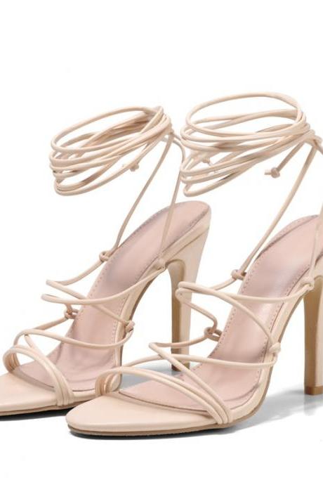Roman Style Fashion High Heels Strap Sandals