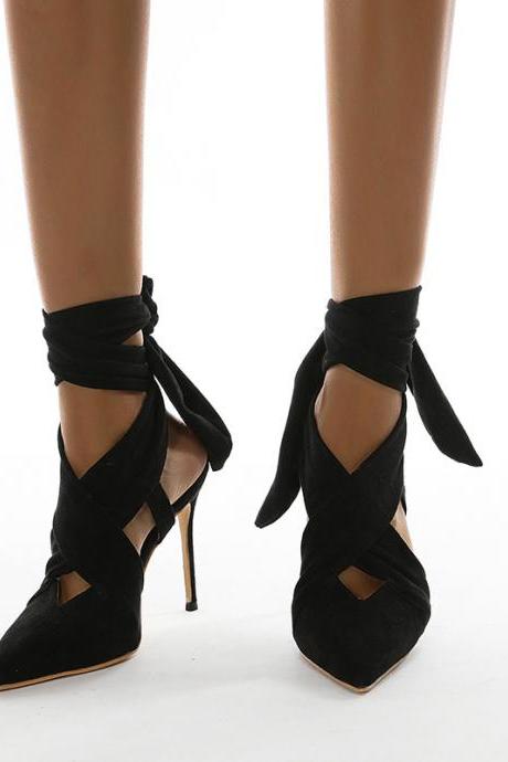 Fashion Sexy Thin Heel Women's Sandals Strap High Heels
