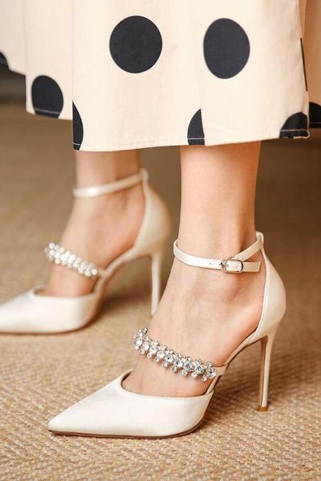 Diamond Pumps Women Shoes High-heeled Shoes