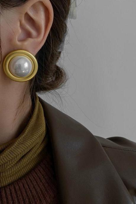 Simple Chic Bead Geometric Earrings