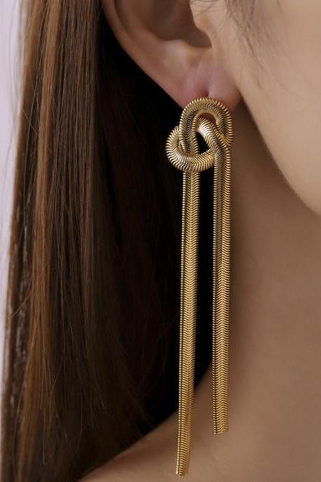 Original Stylish Copper Tassels Earrings