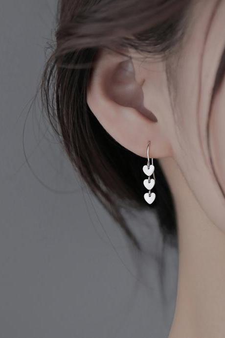 Urban Heart Tasseled Geometric Earrings Accessories
