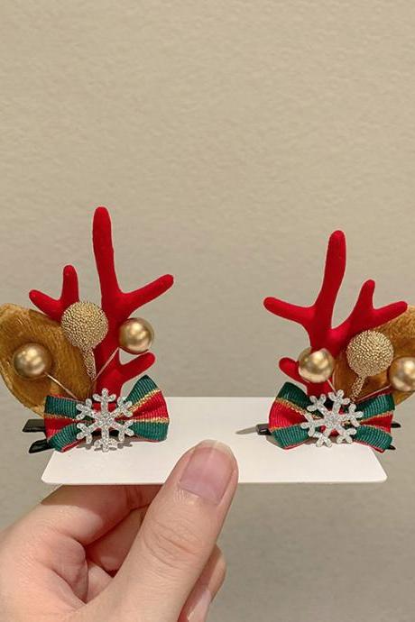 Christmas 10 Colors Handmade Elk Headwear-7