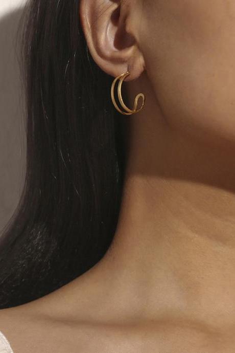Simple Vintage Hollow Geometric Earrings