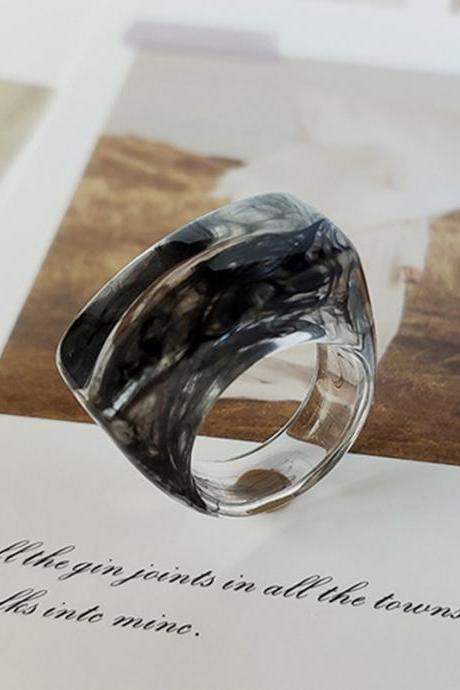 Black Original Chic 9 Colors Acrylic Ring