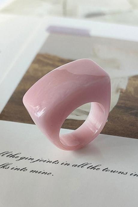 Pink Original Chic 9 Colors Acrylic Ring