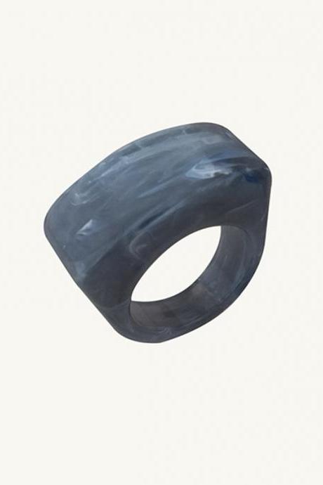 Blue Original Chic 9 Colors Acrylic Ring