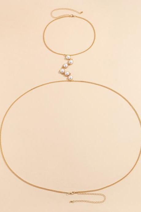 Gold Original Simple Beads Body Chain
