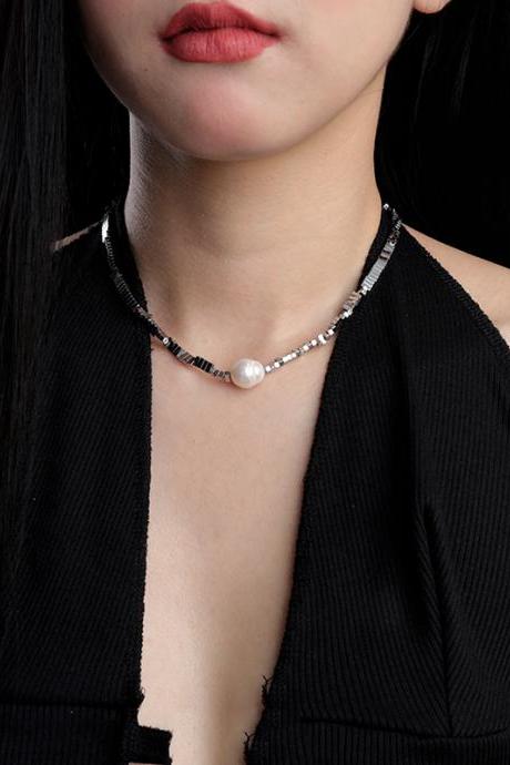 Punk Pearl Alloy Necklaces Accessories