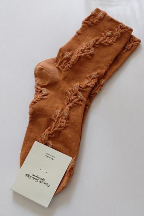Orange Original Jacquard Socks