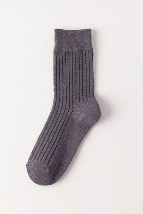 Purple Casual Simple 10 Colors Socks