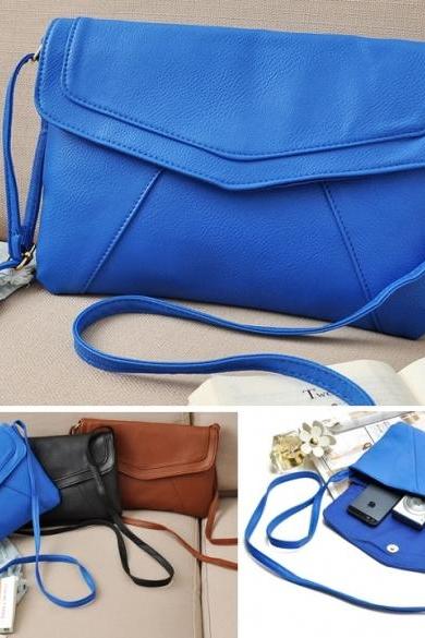 Fashion Women Messenger Bag PU Leather Cross Satchel Shoulder Handbag