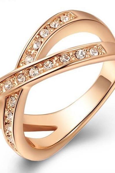 Crystal Diamond Ring