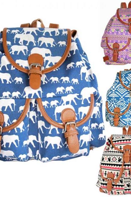 High Quality Fashion Girls Cute Clog Pattern Backpack Student Pack Shoulder Bag