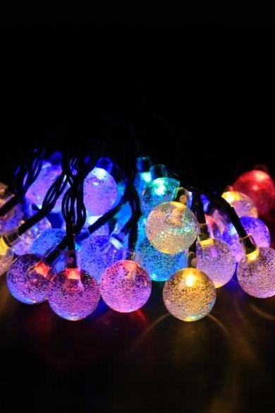 Solar Powered 30 Led String Light For Room Garden Home Christmas Party Decoration