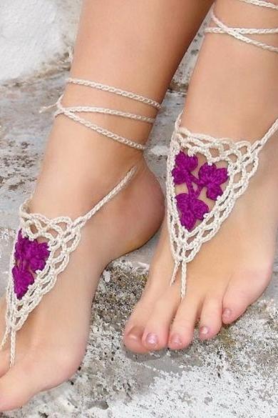 Hot Fashion Stylish Women Lady Barefoot Sandals Crochet Feet Ankle Anklet Chain