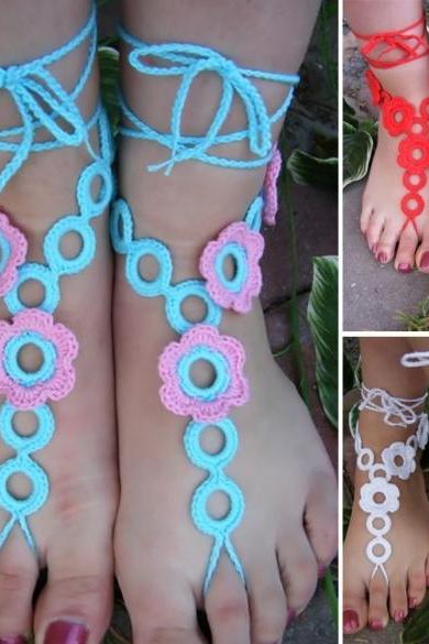 Hot Fashion Stylish Women Lady Barefoot Sandals Crochet Feet Anklet Ankle Chain