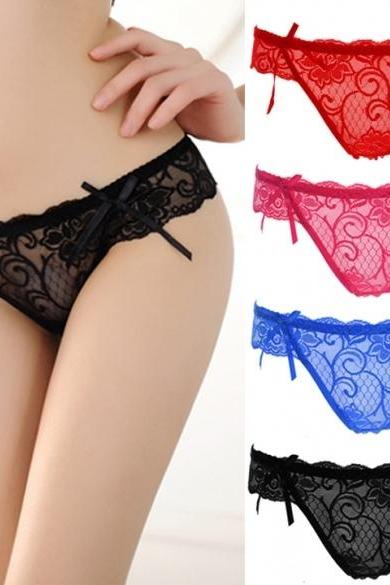 Hot Sexy Women Lace Lingerie Panties Nightwear Underwear Embroidery G-string