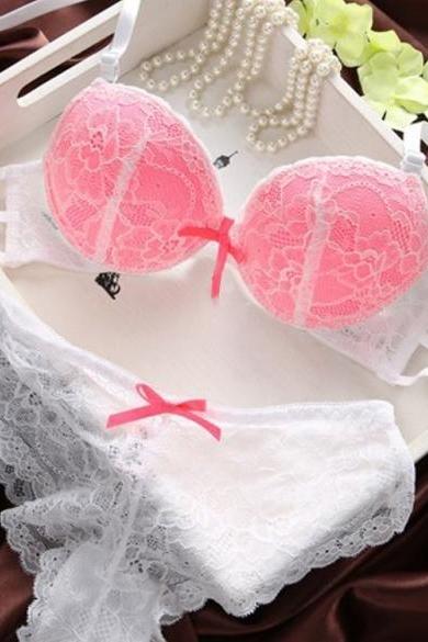 New Sexy Women's Underwear Set Bra Push Up Brassiere And Lace Underpants 34/36