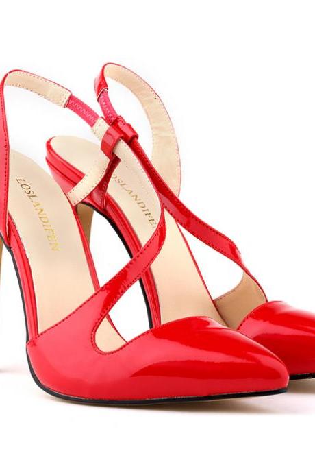 Pointed Toe Slingback Stiletto Pumps