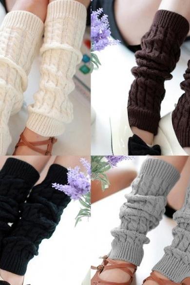 Women&amp;amp;#039;s Knit Crochet Winter Leg Warmer Socks