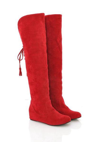 Warm Frosted Knee-high Increased Boots