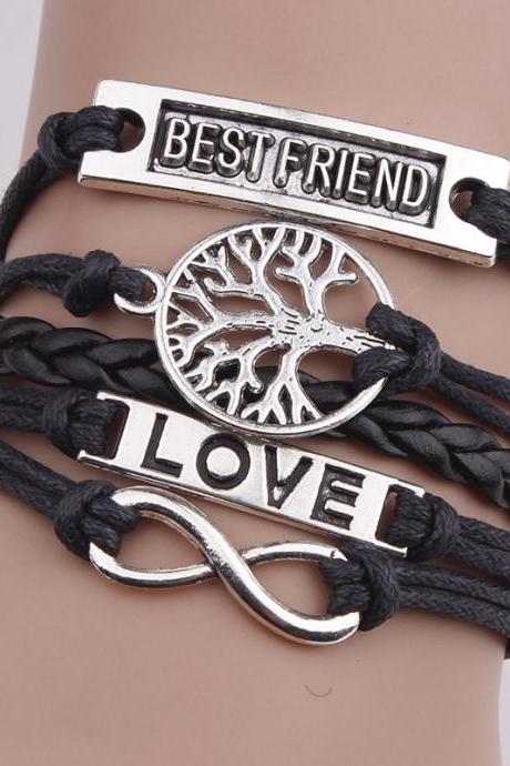 Heart Love DIY Tree Of Life Woven Bracelet