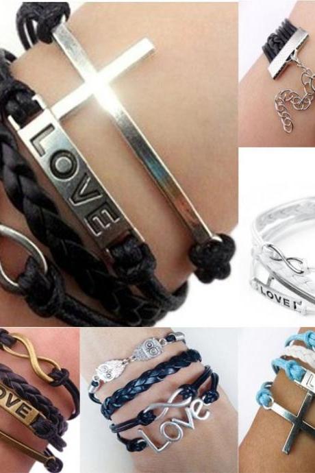 Hot Sale Retro LOVE Multilayer Woven Bracelet