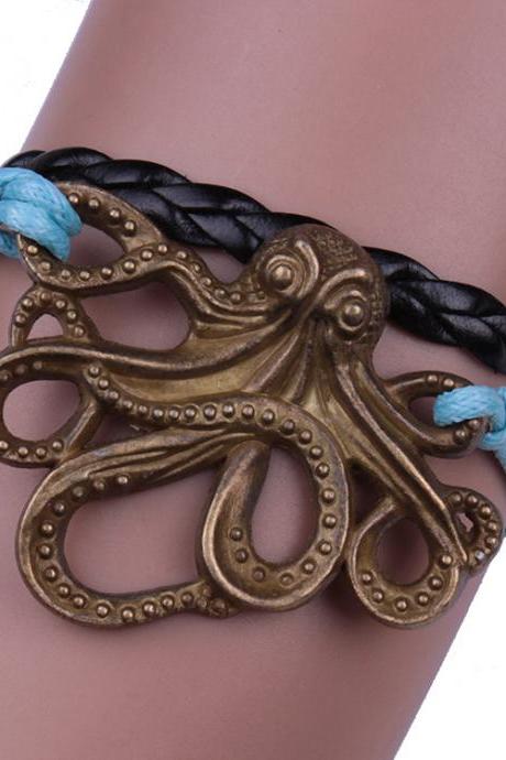 Personality Octopus Multilayer Woven Bracelet