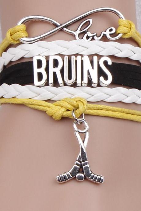 Hockey Ball Bright Color Fashion Woven Bracelet