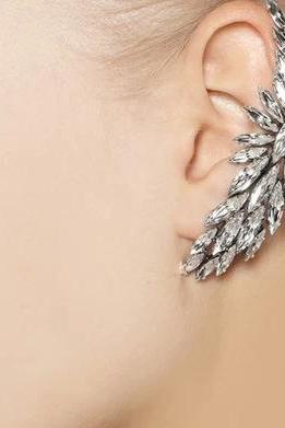 Luxury Crystal Leaves Earrings