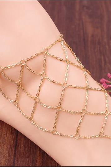 Exaggerate Hyperbole Mesh Anklet