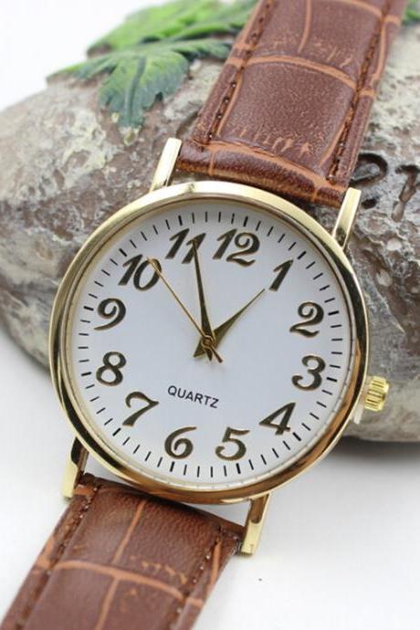 Classic Retro Style Number Watch
