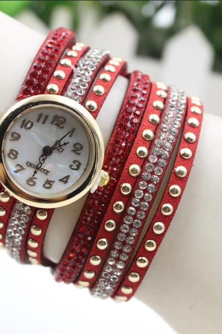 Fashion Crystal Multilayer Women's Beautiful Watch