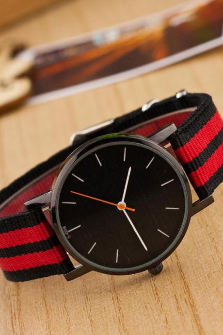 Casual Nylon Stripe Watch