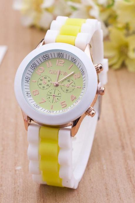 Double Color Silicone Fashion Watch(wa16881118007)