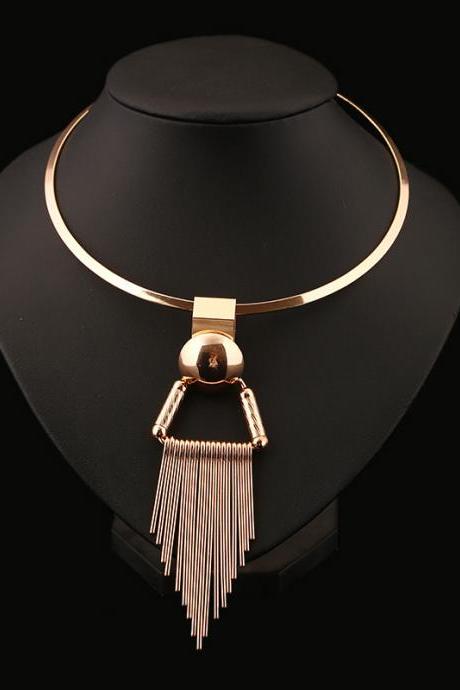 The Fashion Luxury Contracted Exaggerated Short Necklace（nl22102701）