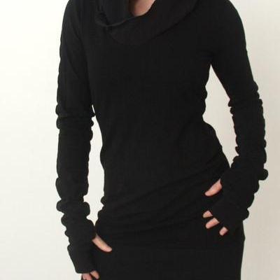 Long slim hoodie clearance