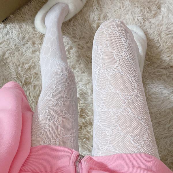 Lace Mesh Stockings Bottomed Stockings Double G Sexy Pantyhose Female ...
