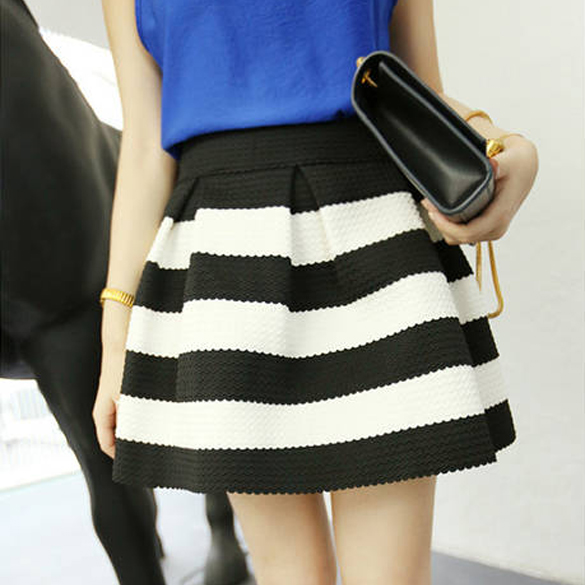 Stripe Mini Skirt on Luulla