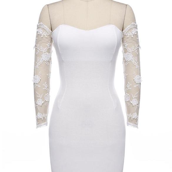 Strapless Lace Bodycon Stretch Dress on Luulla